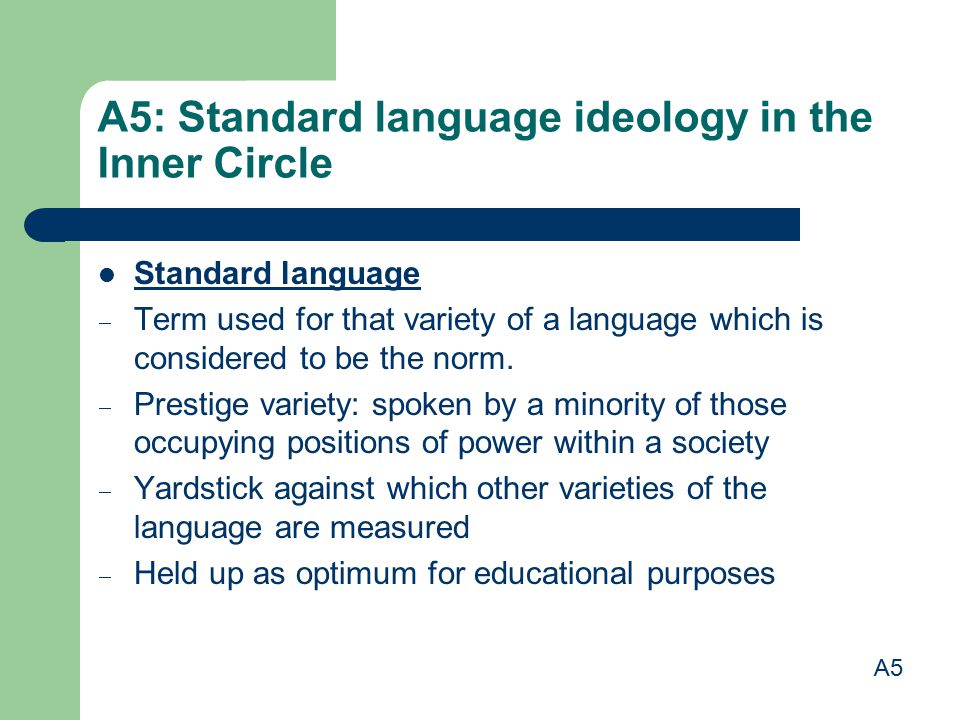 Language ideology